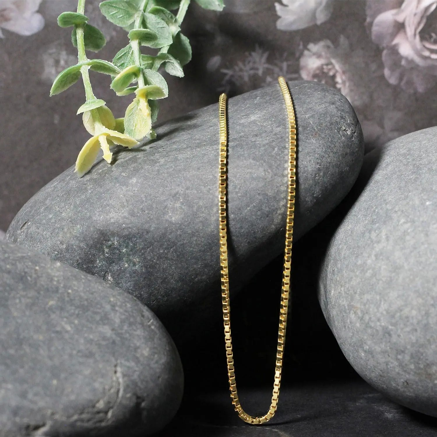 14K Yellow Gold Classic Box Chain (1.7 mm) RCJ Chains  CELESTIA LUXE JEWELLERS