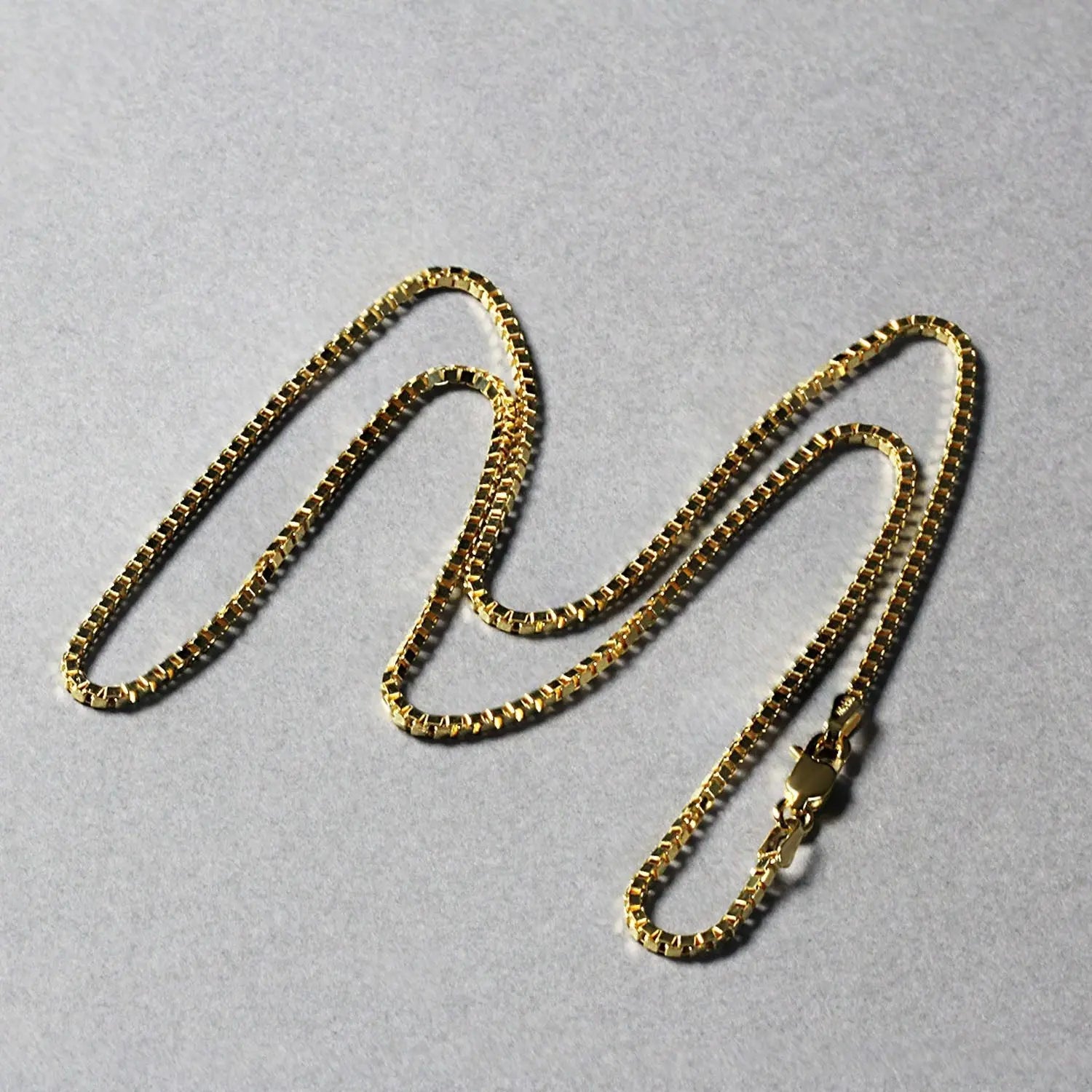 14K Yellow Gold Classic Box Chain (1.7 mm) RCJ Chains  CELESTIA LUXE JEWELLERS