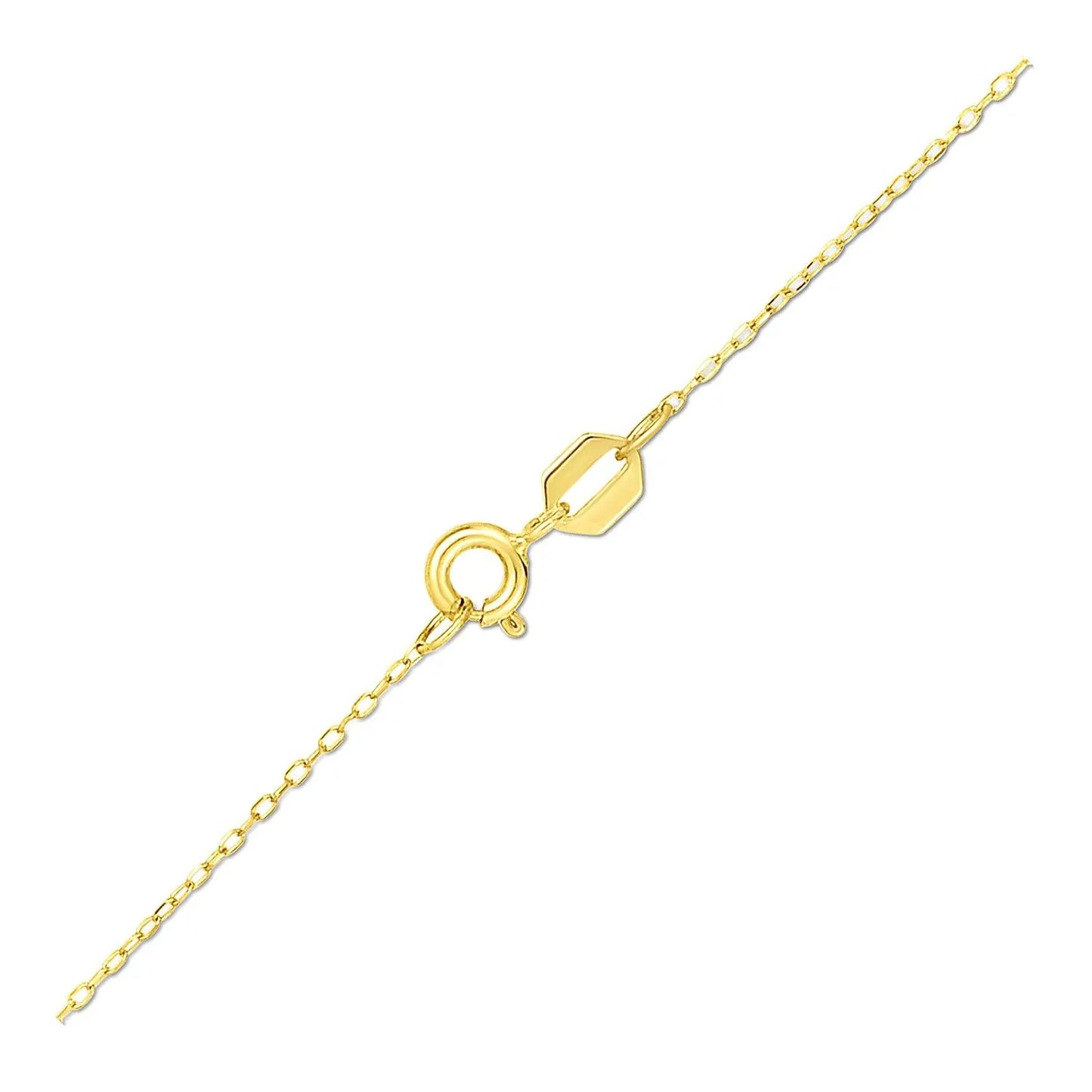14K Yellow Gold Four Leaf Clover Necklace RCJ Necklaces  CELESTIA LUXE JEWELLERS