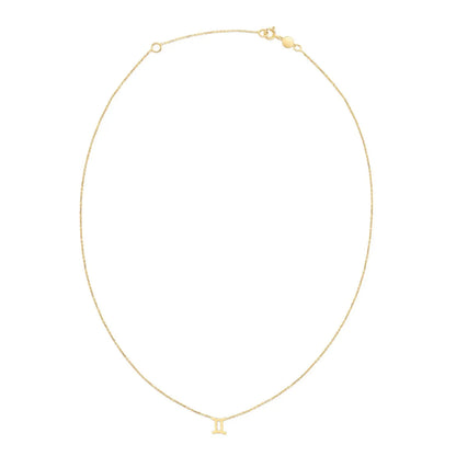 14K Yellow Gold Gemini Necklace RCJ Necklaces  CELESTIA LUXE JEWELLERS