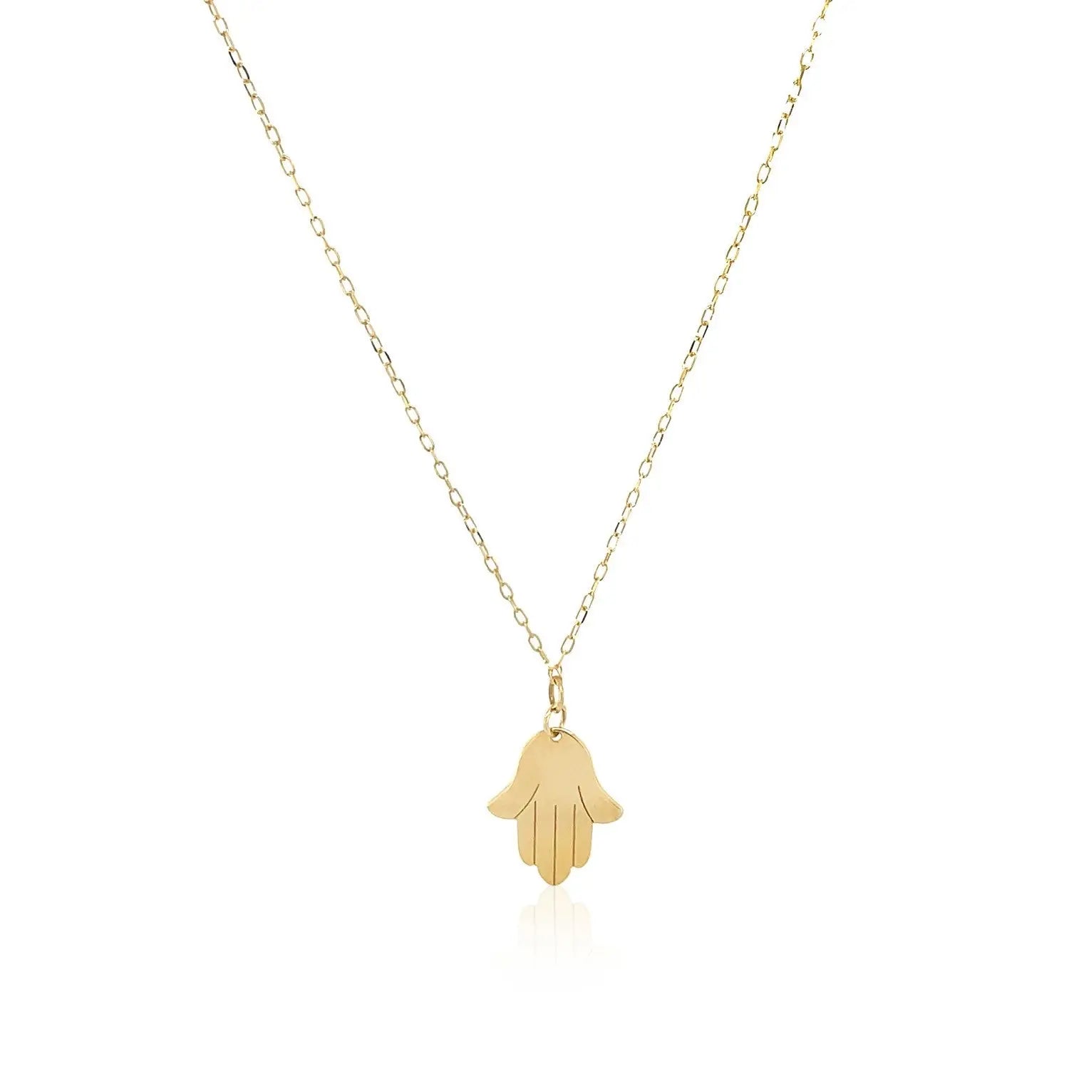14K Yellow Gold Hand of Hamsa Necklace RCJ Necklaces  CELESTIA LUXE JEWELLERS