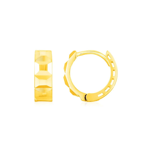 14K Yellow Gold J Hoop Earrings RCJ Earrings  CELESTIA LUXE JEWELLERS