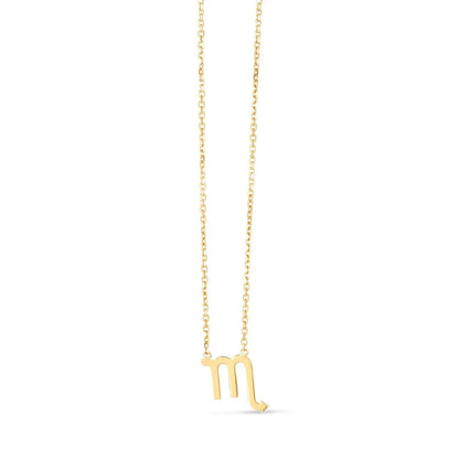 14K Yellow Gold Scorpio Necklace RCJ Necklaces  CELESTIA LUXE JEWELLERS