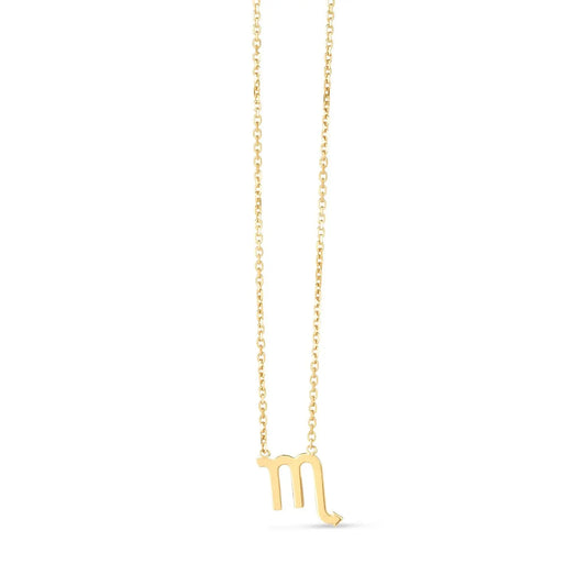 14K Yellow Gold Scorpio Necklace RCJ Necklaces  CELESTIA LUXE JEWELLERS