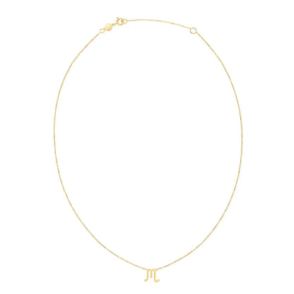 14K Yellow Gold Scorpio Necklace RCJ Necklaces  CELESTIA LUXE JEWELLERS