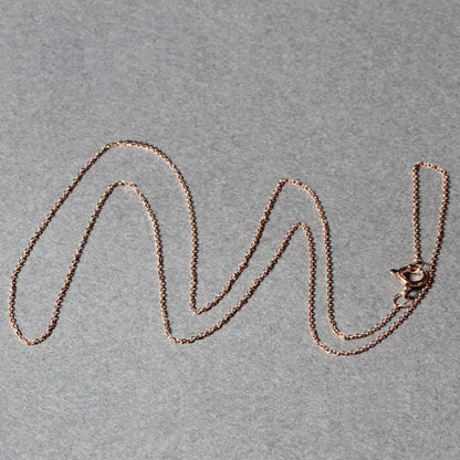 14k Rose Gold Diamond Cut Cable Link Chain (0.68 mm) RCJ Chains  CELESTIA LUXE JEWELLERS
