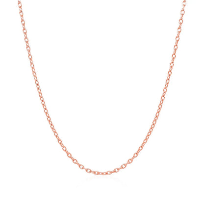 14k Rose Gold Round Cable Link Chain (1.50 mm) RCJ Chains  CELESTIA LUXE JEWELLERS