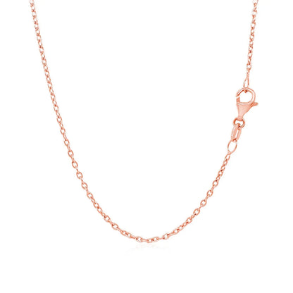 14k Rose Gold Round Cable Link Chain (1.50 mm) RCJ Chains  CELESTIA LUXE JEWELLERS