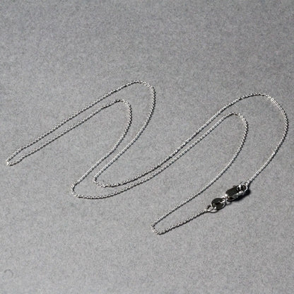 14k White Gold Cable Link Chain (0.50 mm) RCJ Chains  CELESTIA LUXE JEWELLERS