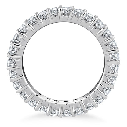 14k White Gold Common Prong Round Diamond Eternity Ring RCJ Rings  CELESTIA LUXE JEWELLERS