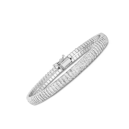 14k White Gold Diamante Flex Bracelet (5.80 mm) RCJ Bracelets  CELESTIA LUXE JEWELLERS