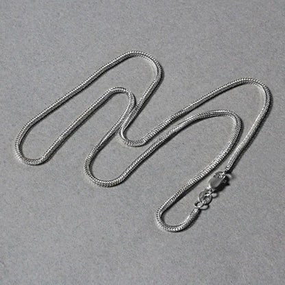 14k White Gold Foxtail Chain (1.00 mm) RCJ Chains  CELESTIA LUXE JEWELLERS