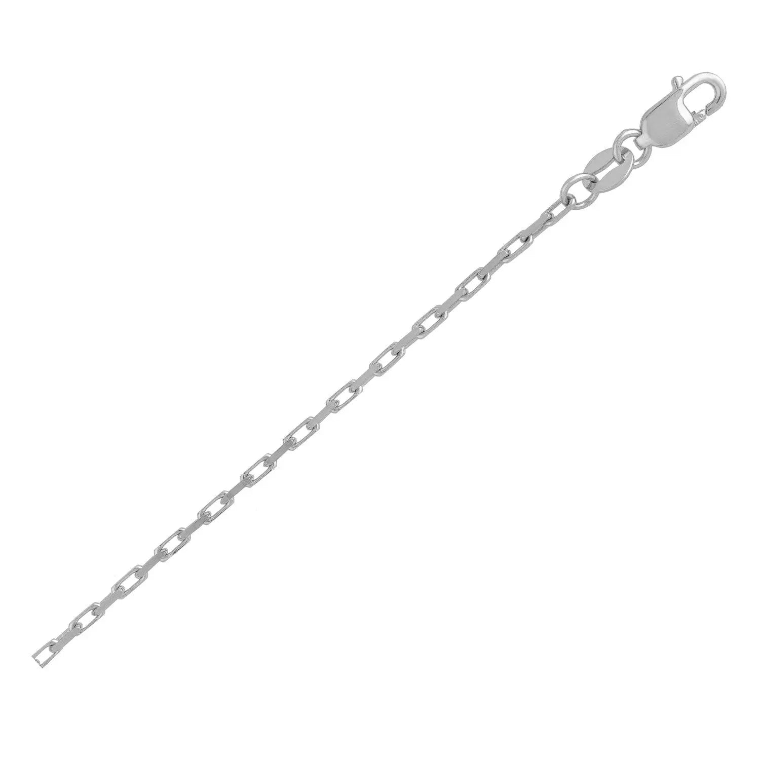 14k White Gold French Cable Chain (1.30 mm) RCJ Chains  CELESTIA LUXE JEWELLERS