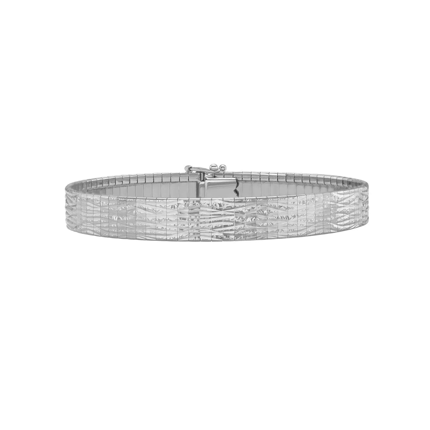 14k White Gold Glacier Bracelet (8.10 mm) RCJ Bracelets  CELESTIA LUXE JEWELLERS