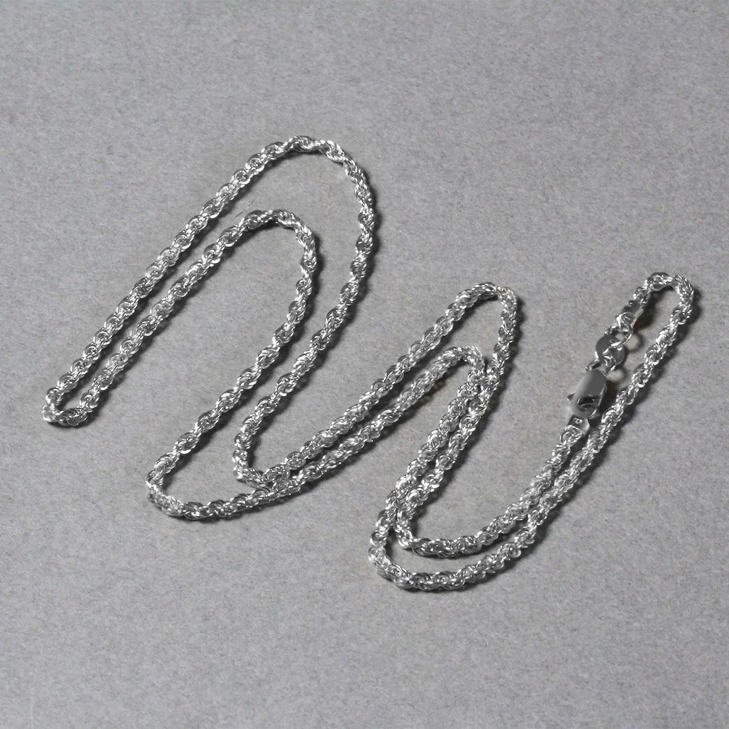 14k White Gold Light Rope Chain (2.00 mm) RCJ Chains  CELESTIA LUXE JEWELLERS