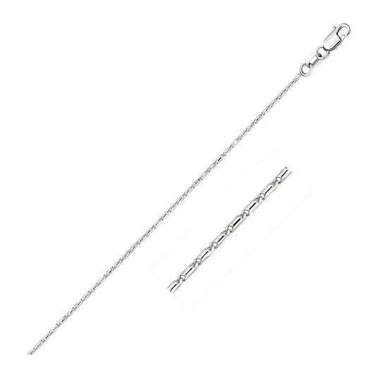 14k White Gold Lumina Pendant Chain (0.90 mm) RCJ Chains  CELESTIA LUXE JEWELLERS