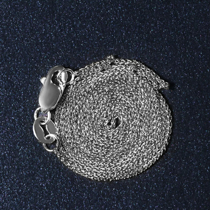 14k White Gold Round Wheat Chain (0.80 mm) RCJ Chains  CELESTIA LUXE JEWELLERS