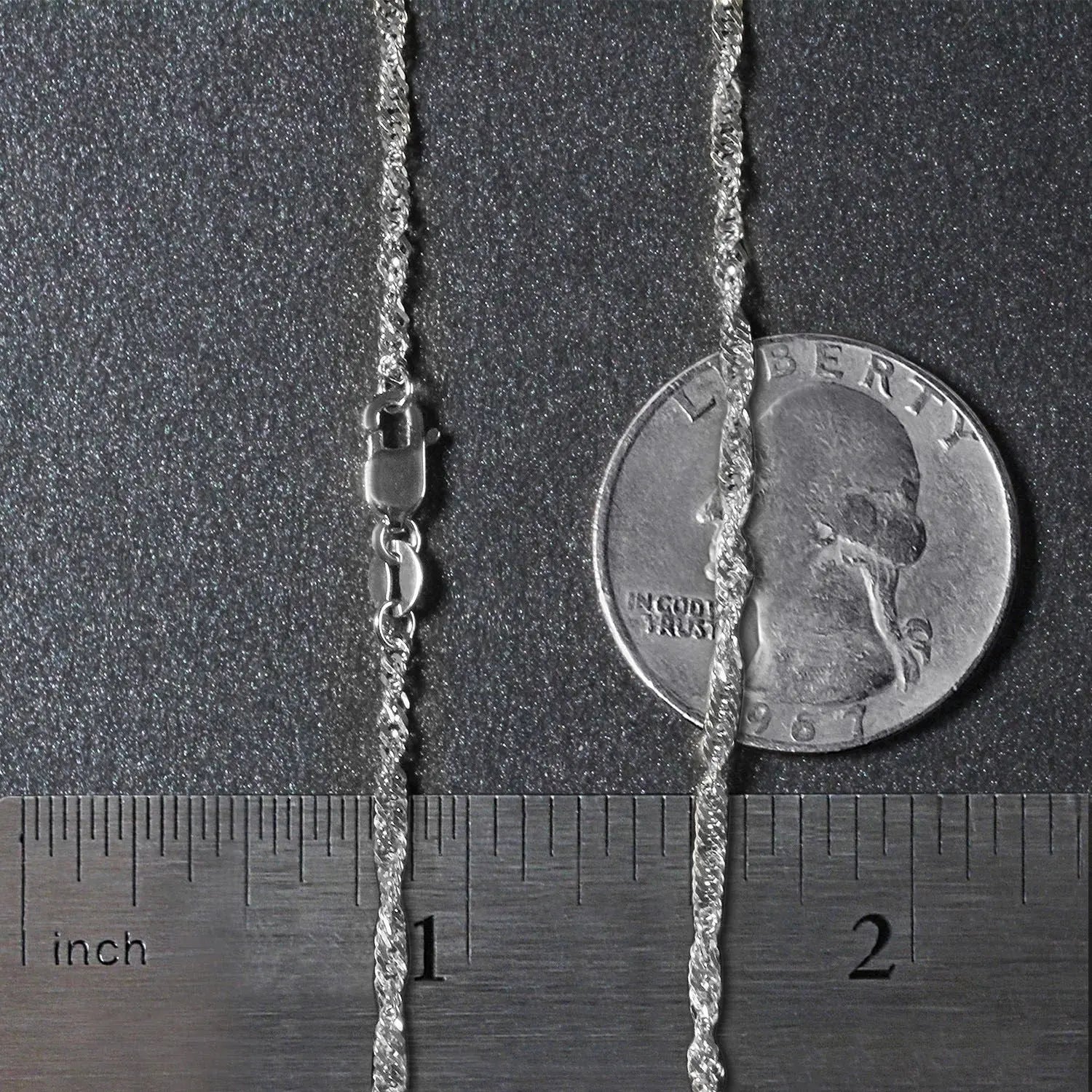 14k White Gold Singapore Chain (1.80 mm) RCJ Chains  CELESTIA LUXE JEWELLERS