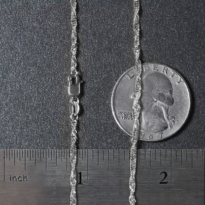 14k White Gold Singapore Chain (1.80 mm) RCJ Chains  CELESTIA LUXE JEWELLERS