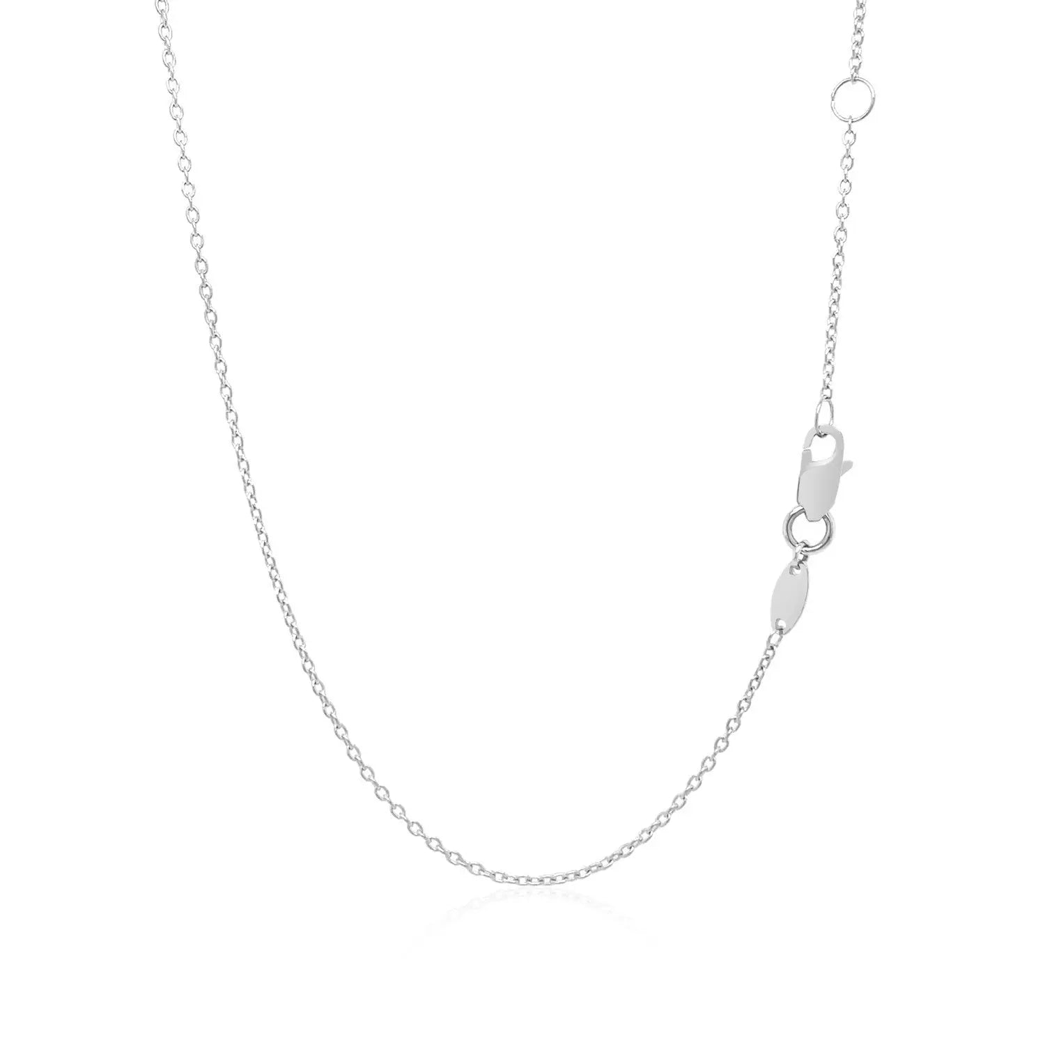 14k White Gold Smooth Flat Horizontal Bar Style Necklace RCJ Necklaces  CELESTIA LUXE JEWELLERS