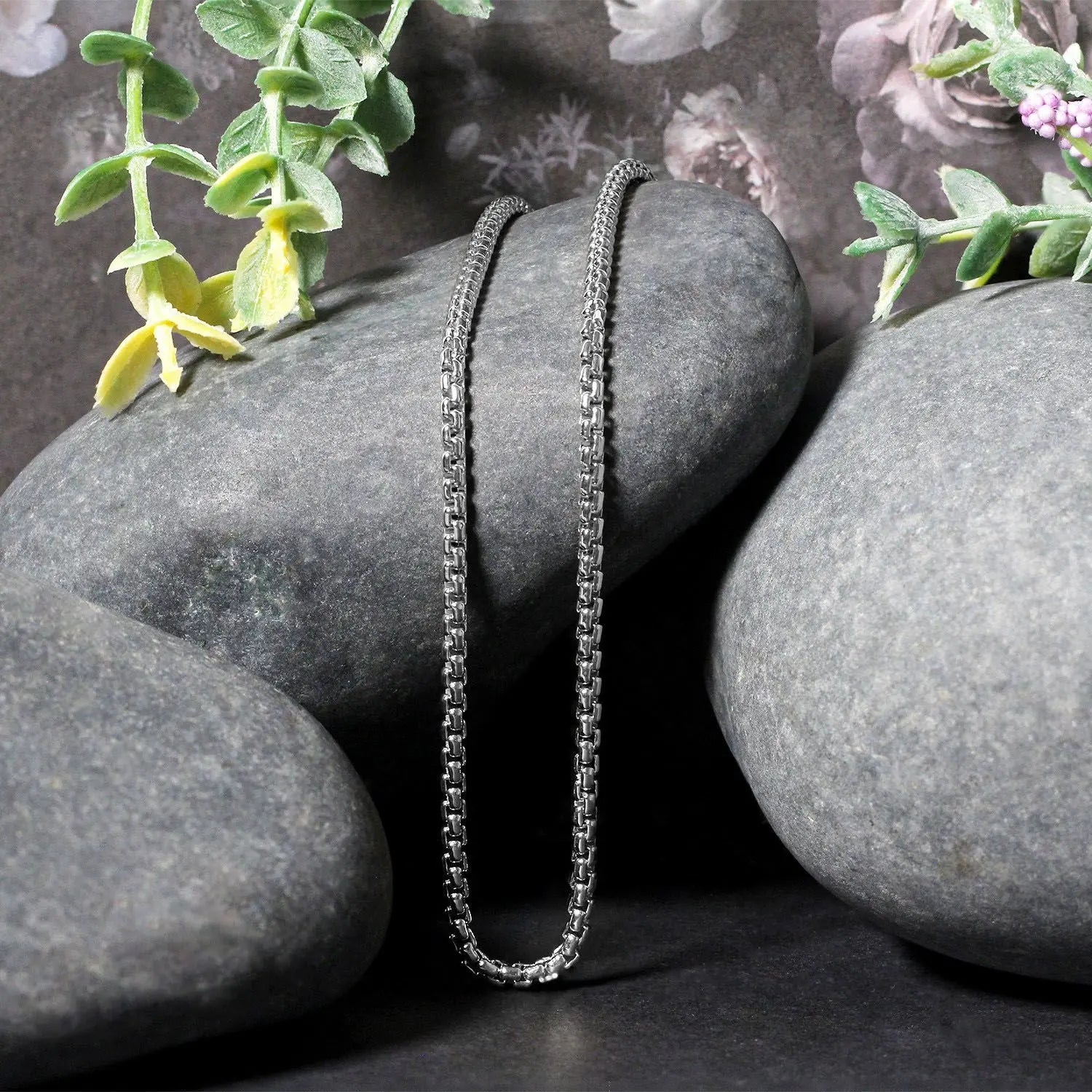 14k White Gold Solid Round Box Chain (2.5 mm) RCJ Chains  CELESTIA LUXE JEWELLERS