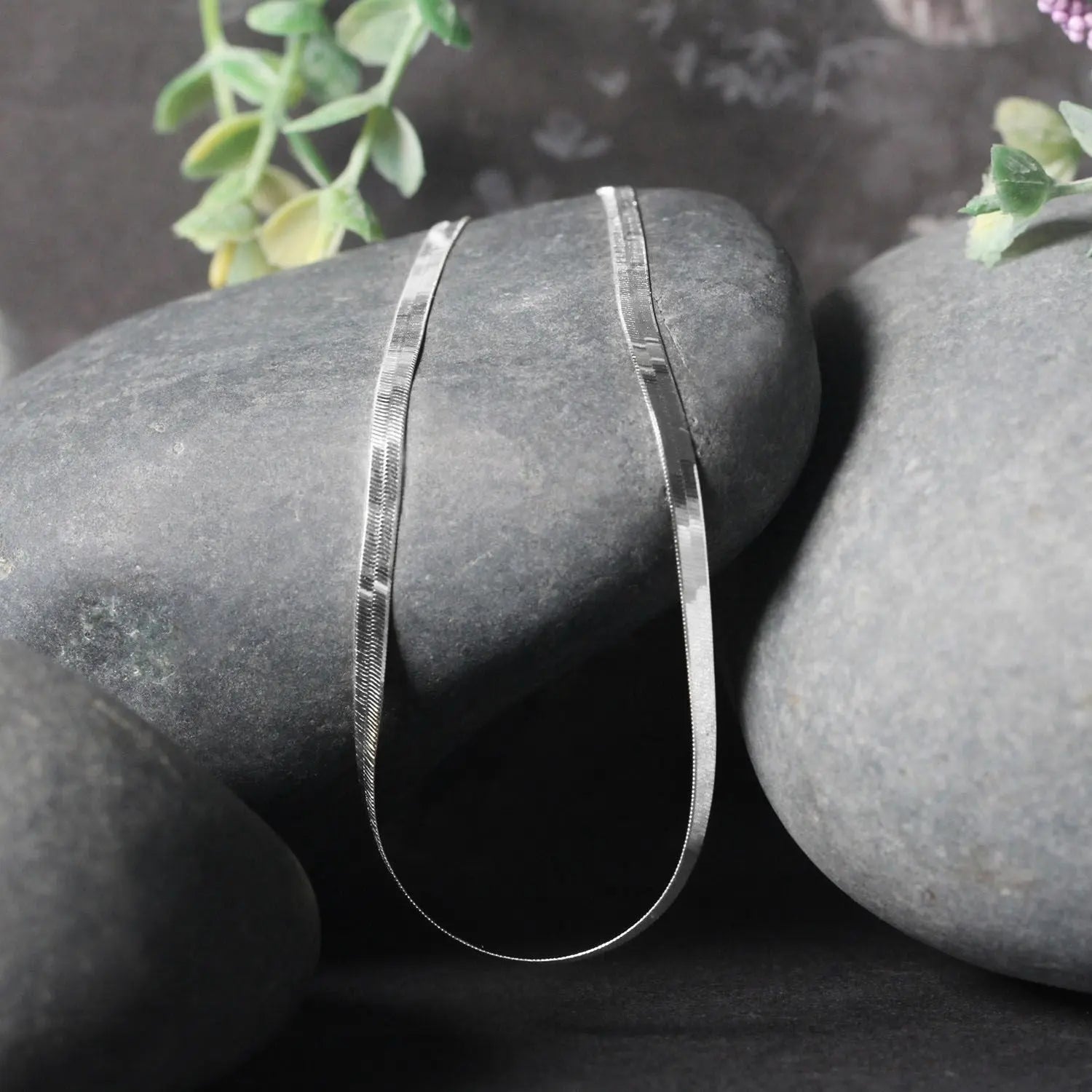 14k White Gold Super Flex Herringbone Chain (2.80 mm) RCJ Chains  CELESTIA LUXE JEWELLERS