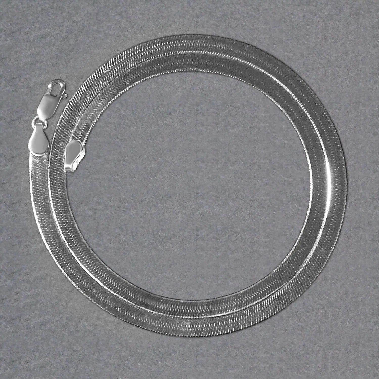 14k White Gold Super Flex Herringbone Chain (4.60 mm) RCJ Chains  CELESTIA LUXE JEWELLERS