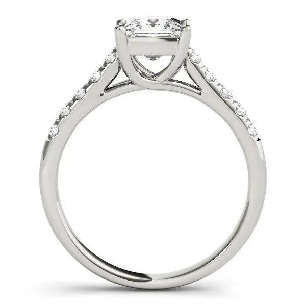 14k White Gold Trellis Set Princess Cut Diamond Engagement Ring (1 1/4 cttw) RCJ Rings  CELESTIA LUXE JEWELLERS
