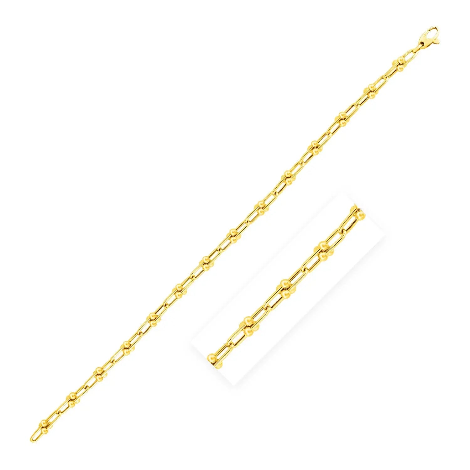 14k Yellow Gold 7 1/2 inch Jax Chain Bracelet (3.00 mm) RCJ Bracelets  CELESTIA LUXE JEWELLERS