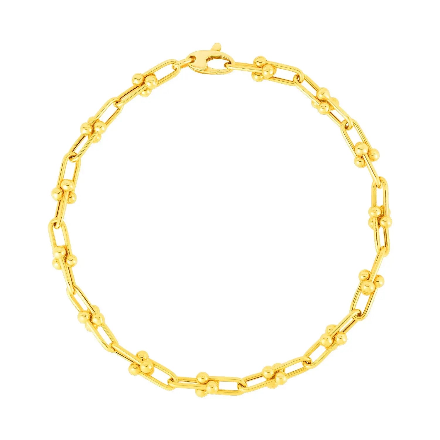 14k Yellow Gold 7 1/2 inch Jax Chain Bracelet (3.00 mm) RCJ Bracelets  CELESTIA LUXE JEWELLERS