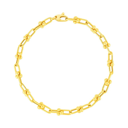 14k Yellow Gold 7 1/2 inch Jax Chain Bracelet (3.00 mm) RCJ Bracelets  CELESTIA LUXE JEWELLERS