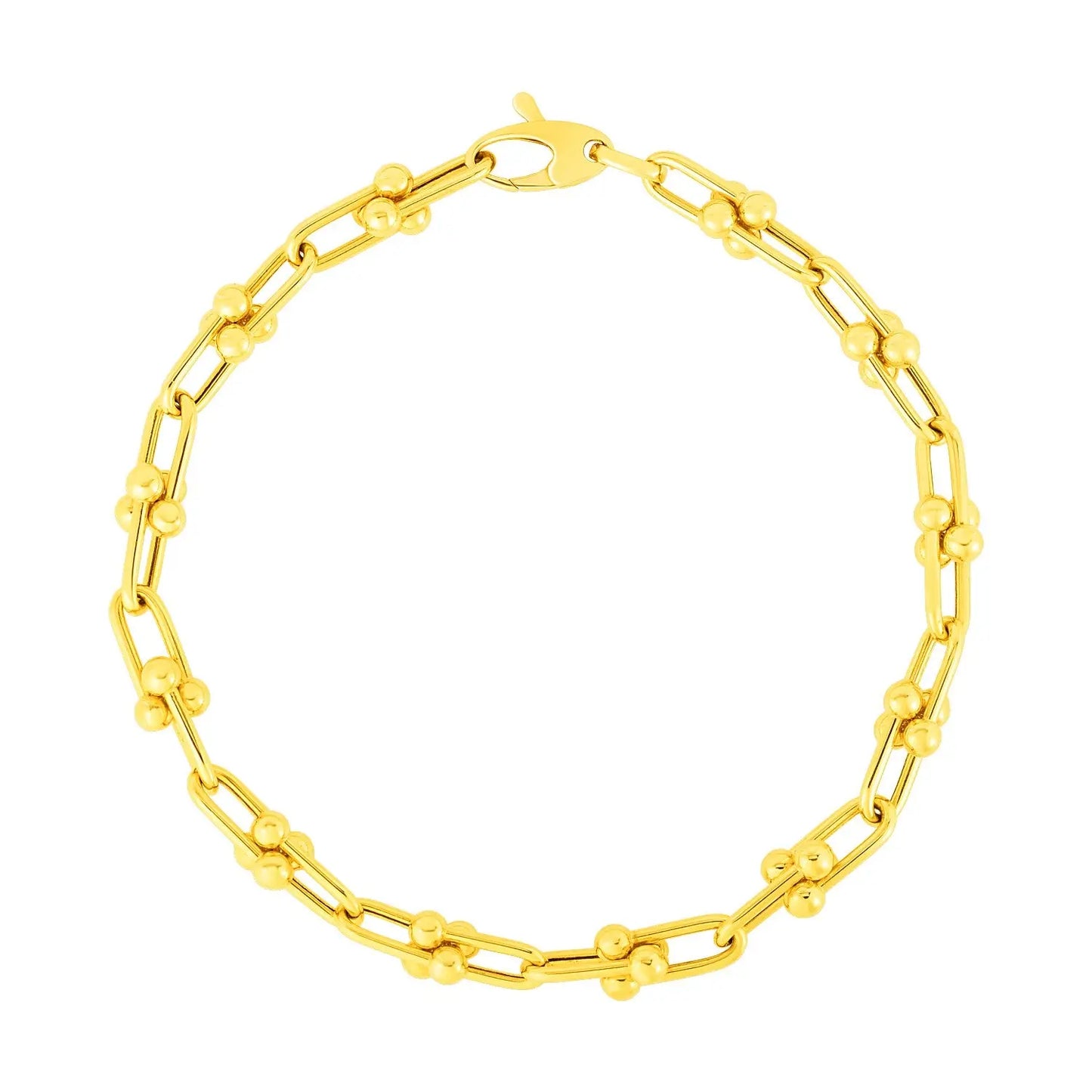 14k Yellow Gold 7 1/2 inch Jax Chain Bracelet (4.00 mm) RCJ Bracelets  CELESTIA LUXE JEWELLERS