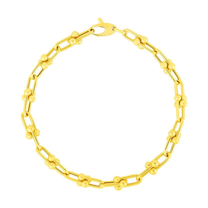 14k Yellow Gold 7 1/2 inch Jax Chain Bracelet (4.00 mm) RCJ Bracelets  CELESTIA LUXE JEWELLERS