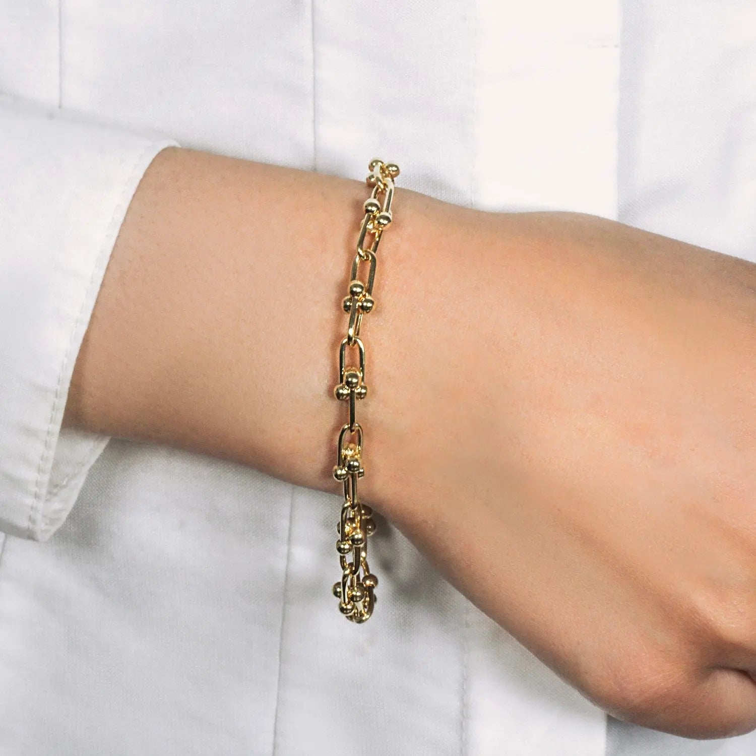 14k Yellow Gold 7 1/2 inch Jax Chain Bracelet (4.00 mm) RCJ Bracelets  CELESTIA LUXE JEWELLERS