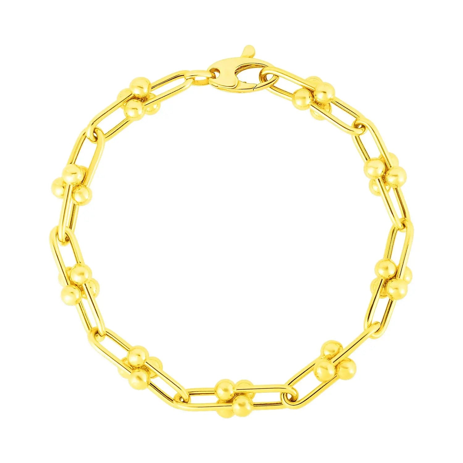 14k Yellow Gold 7 1/2 inch Jax Chain Bracelet (5.00 mm) RCJ Bracelets  CELESTIA LUXE JEWELLERS