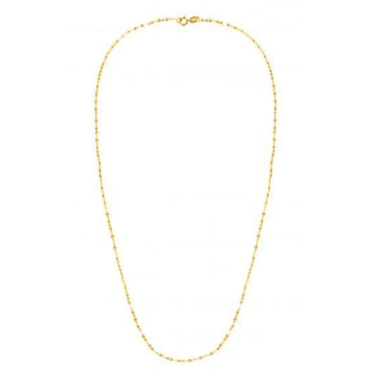 14k Yellow Gold Alternate Valentino Chain (1.40 mm) RCJ Chains  CELESTIA LUXE JEWELLERS