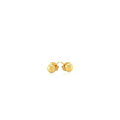 14k Yellow Gold Ball Style Stud Earrings (4mm) RCJ Earrings  CELESTIA LUXE JEWELLERS