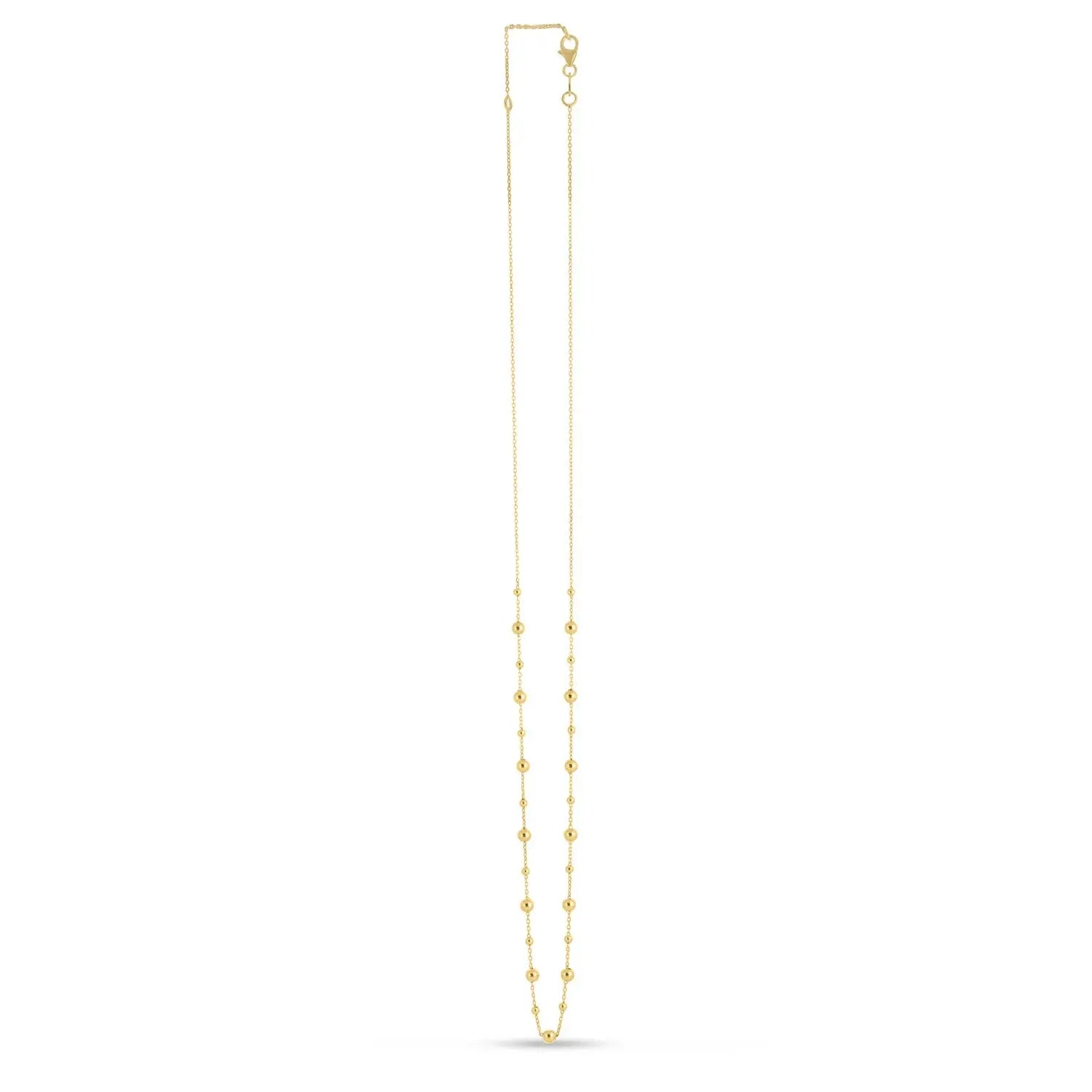 14k Yellow Gold Bead Necklace RCJ Necklaces  CELESTIA LUXE JEWELLERS