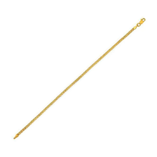 14k Yellow Gold Bismark Bracelet (2.50 mm) RCJ Bracelets  CELESTIA LUXE JEWELLERS
