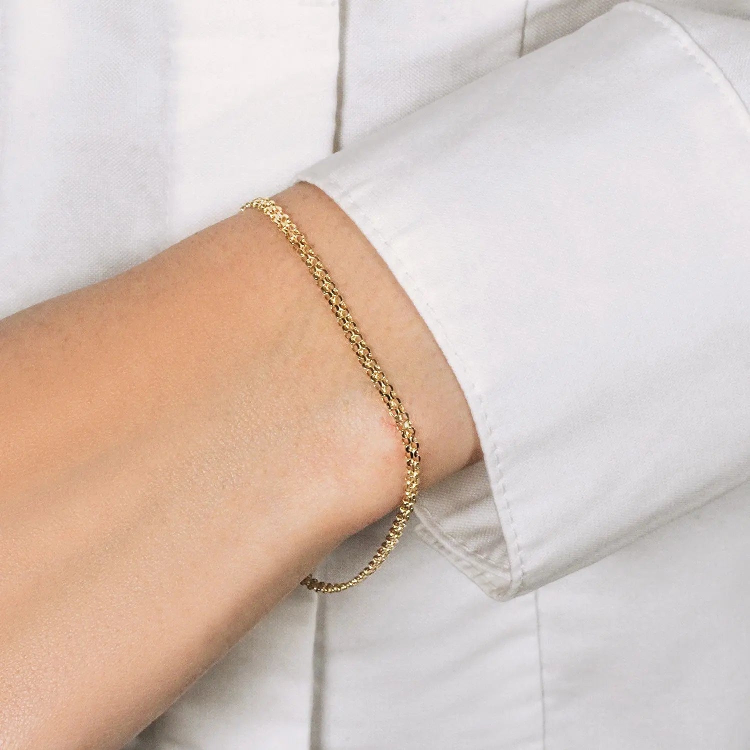 14k Yellow Gold Bismark Bracelet (2.50 mm) RCJ Bracelets  CELESTIA LUXE JEWELLERS