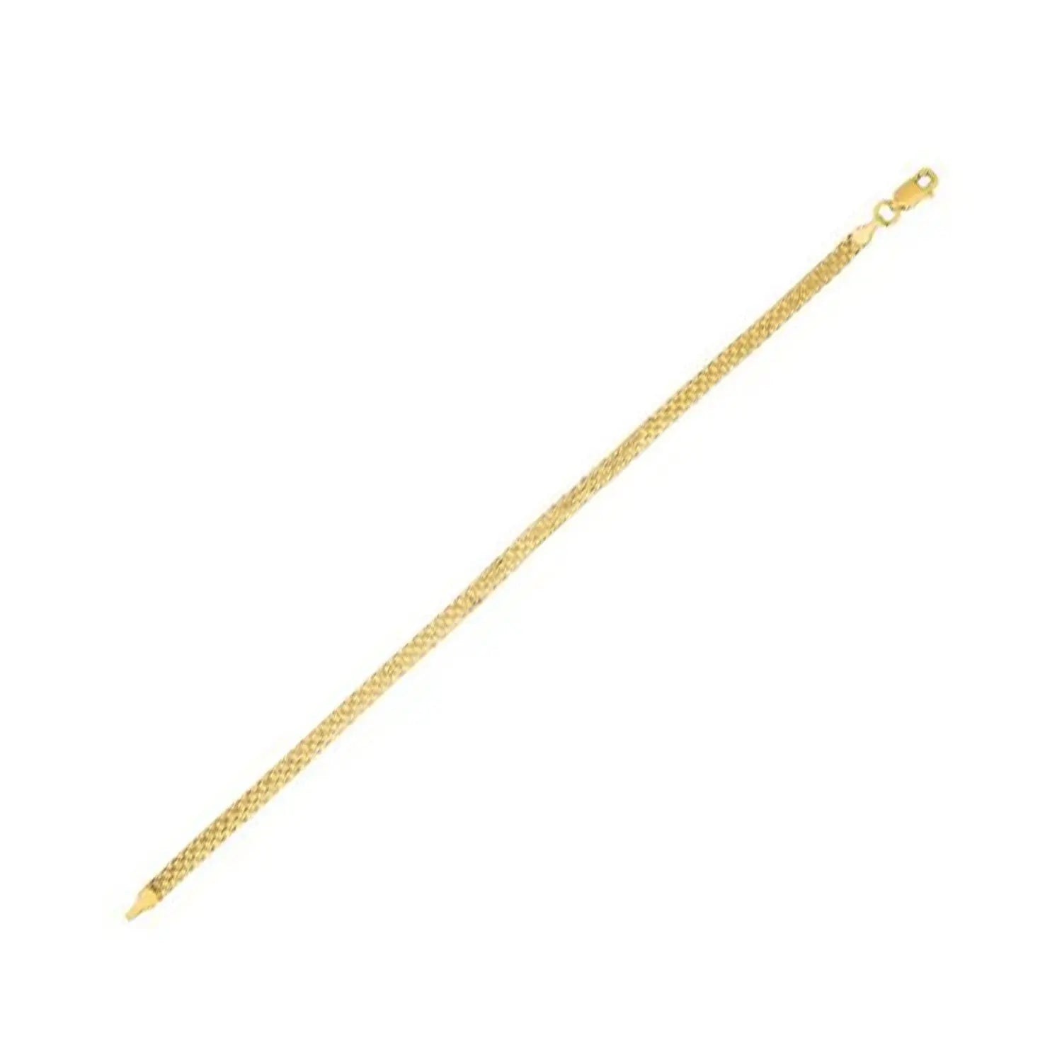 14k Yellow Gold Bismark Bracelet (3.50 mm) RCJ Bracelets  CELESTIA LUXE JEWELLERS
