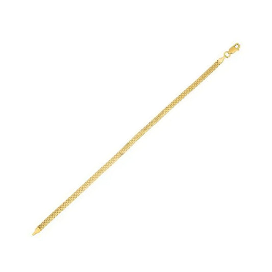 14k Yellow Gold Bismark Bracelet (3.50 mm) RCJ Bracelets  CELESTIA LUXE JEWELLERS