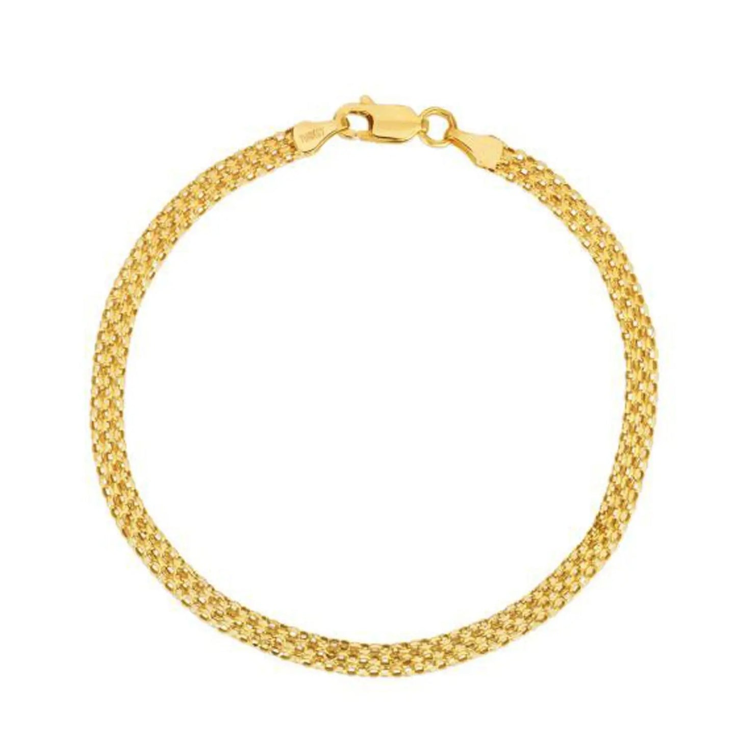 14k Yellow Gold Bismark Bracelet (3.50 mm) RCJ Bracelets  CELESTIA LUXE JEWELLERS