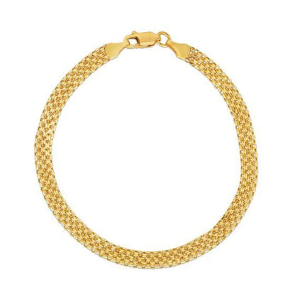14k Yellow Gold Bismark Bracelet (4.70 mm) RCJ Bracelets  CELESTIA LUXE JEWELLERS