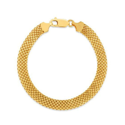 14k Yellow Gold Bismark Bracelet (7.00 mm) RCJ Bracelets  CELESTIA LUXE JEWELLERS