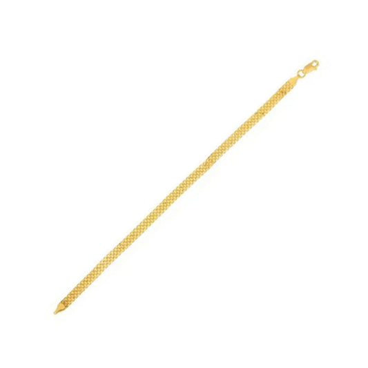 14k Yellow Gold Bismark Chain (4.70 mm) RCJ Chains  CELESTIA LUXE JEWELLERS