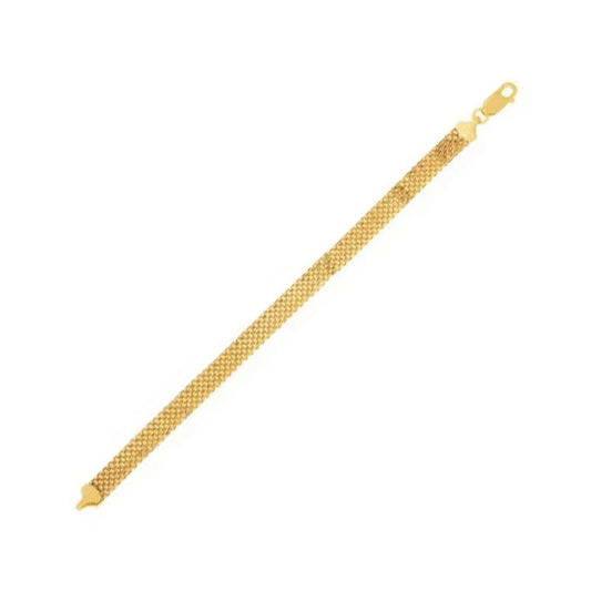 14k Yellow Gold Bismark Chain (7.00 mm) RCJ Chains  CELESTIA LUXE JEWELLERS