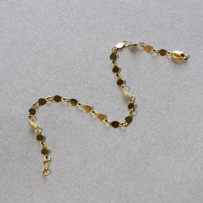 14k Yellow Gold Bracelet with Polished Circles (3.90 mm) RCJ Bracelets  CELESTIA LUXE JEWELLERS