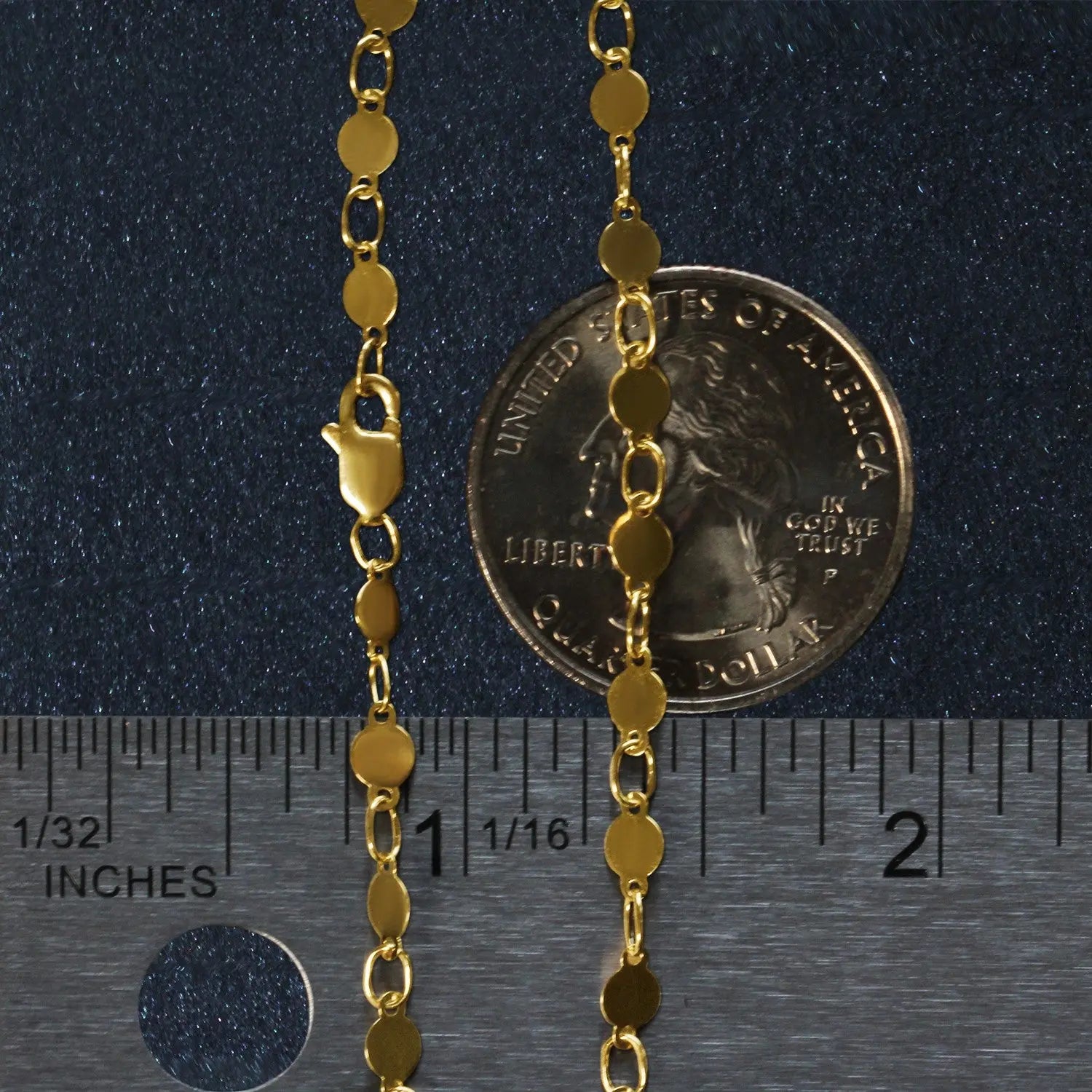 14k Yellow Gold Bracelet with Polished Circles (3.90 mm) RCJ Bracelets  CELESTIA LUXE JEWELLERS
