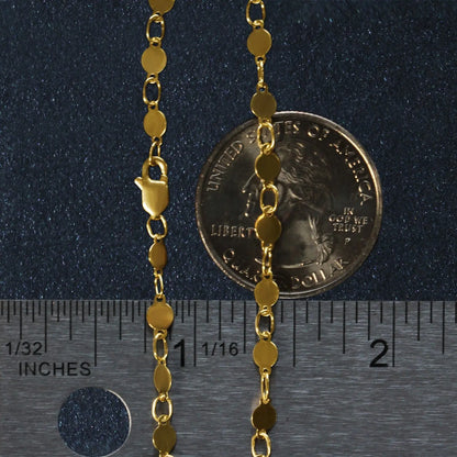 14k Yellow Gold Bracelet with Polished Circles (3.90 mm) RCJ Bracelets  CELESTIA LUXE JEWELLERS